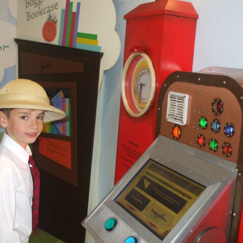 student wearing a hat